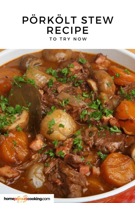 Experience the essence of Hungarian recipes traditional with this mouthwatering Pörkölt Stew. Slow-cooked to enhance its deep, savory flavors, it’s the perfect dish for any cozy dinner. Visit homepressurecooking.com for the full recipe and enjoy the authentic taste of Hungary! #HungarianStew #HomeCooking #TraditionalFlavors #HungarianDishes #StewLover Traditional Hungarian Recipes, Hungarian Recipes Traditional, Porkolt Recipe, Rich Things, Beef Paprika, Hungarian Dishes, Hungarian Food, Hungarian Cuisine, Cozy Dinner