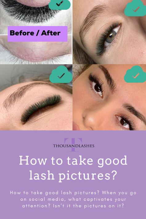 How to take good lash pictures? When you go on social media, what captivates your attention? Isn’t it the pictures on it? How important it is to have Instagram-worthy pictures? When everything is visual, it’s very important to take very good pictures to captures your future clients to book appointments with you. Eyelash Pictures, Lash Pictures, Lash Photos, Mom Beauty, Lash Extensions Styles, Lash Salon, Artist Tips, Good Pictures, Eyelash Extentions