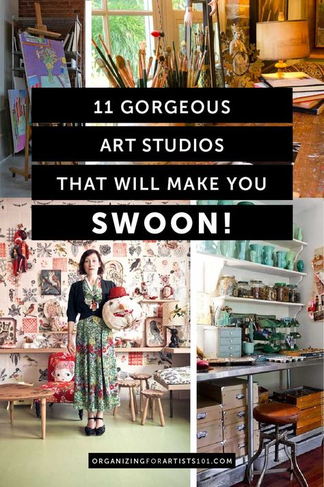 Art Studio Decor, Art Studio Storage, Artist Workspace, Small Art Studio, Art Studio Space, Art Studio Organization, Art Studio Room, Art Studio Design, Craft Room Design