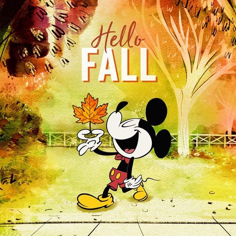 Its the #FirstDayOfFall! Can you beleaf it? Mickey Mouse 2013, Disney Fall, Thanksgiving Pumpkins, Disney Vacation Planner, First Day Of Fall, Thanksgiving Wallpaper, Disney Background, Iphone Wallpaper Fall, Disney Phone Wallpaper