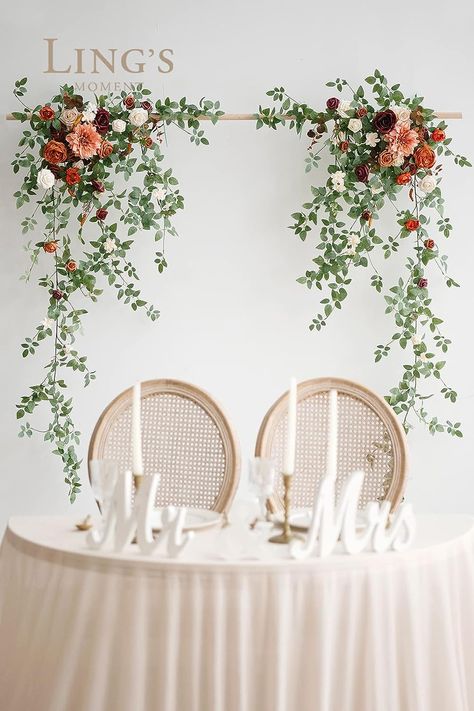 Lush Spray, Entrance Backdrop, Entrance Arch, Small Weddings Ceremony, Head Table Decor, Reception Entrance, Orange Home Decor, Wedding Arch Flowers, Arch Flowers