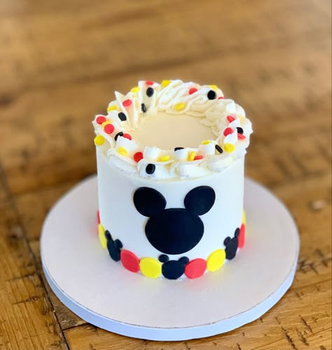 Mickey Mouse Birthday Smash Cake, First Birthday Mickey Mouse Cake, Mickey Mouse Cake 1st Birthday Smash, Mickey 2nd Birthday Cake, Mickey Mouse Smash Cake Ideas, Mickey Mouse Sheet Cake 1st Birthdays, Mini Mickey Mouse Cake, Mickey Cake Smash, Mickey Mouse Cake Ideas 1st Birthday