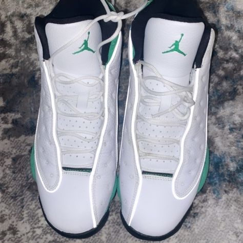 Men Air Jordan 13s Lucky Green Lucky Green, Small Businesses, Air Jordan, Air Jordans, Jordan, Green