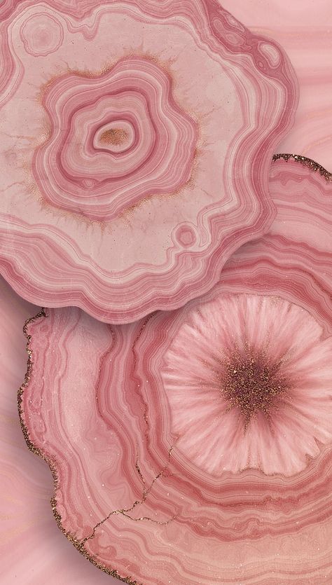 Pink Agate, Art Work, Pink And Gold, Agate, Illustrations, Pink, Gold, White, Design