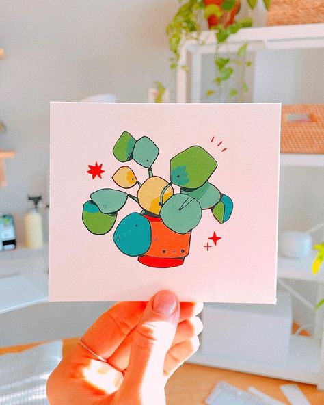 Sara Faber, Plant Stickers, Gouache Illustration, Gouache Illustrations, Perfect Timing, Happy Art, Color Palette Design, Easy Watercolor, Animation Design