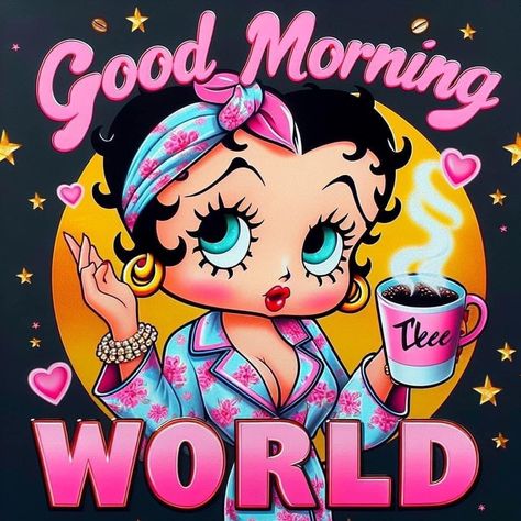 Boo Quote, Betty Boop Coffee, Betty Boop Birthday, Cute I Love You, Betty Boop Classic, Betty Boop Quotes, Black Betty Boop, Betty Boop Art, Betty Boop Cartoon