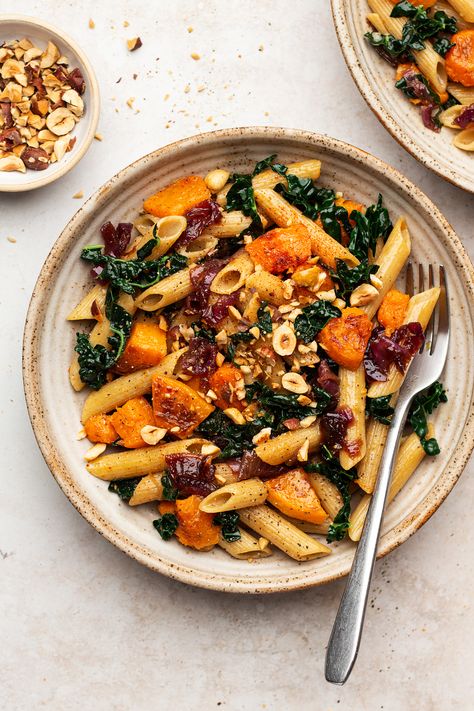 Onion Pasta, Lazy Cat Kitchen, Balsamic Onions, Caramelised Onion, Cat Kitchen, Pasta Plate, Squash Pasta, Lazy Cat, Vegan Pumpkin