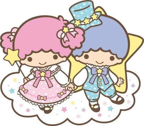 Kiki and Lala Little Twin Stars Lala And Kiki Icons, Kiki Lala Sanrio, Kiki Pfp Sanrio, Sanrio Kiki And Lala, Kiki Little Twin Stars, Kiki Sanrio, White Rabbit Character, Pfp Sanrio, Kiki And Lala