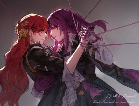 @ eulyin on twt Himeko And Kafka Star Rail, Kafhime Fanart, Kafka X Himeko, Woman Loving Woman, Mommy Dearest, Drawing Examples, Paint Brush Art, Star Trails, Sparks Joy