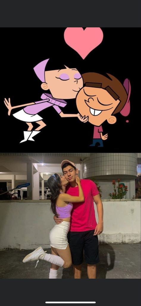 Couple Halloween Costumes Fairly Odd Parents, Couple's Costume For Halloween, Interacial Couple Halloween Costumes, Cute Halloween Costumes For Couples From Movies, Cute Couple Halloween Costumes Easy, Halloween Costumes Couples Simple, Bf And Gf Halloween Costumes Unique, Cute Simple Couples Costumes, Cute Duo Halloween Costumes Couples