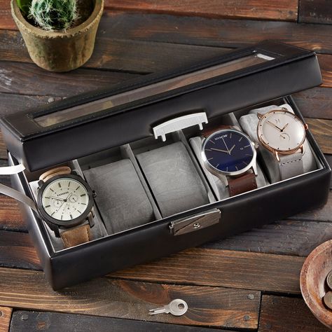 Box Gifts For Him, Personalized Watch Box, Leather Watch Case, Mens Jewelry Box, Watch Display Case, Mens Watch Box, Watch Gift Box, Leather Watch Box, Box Gifts