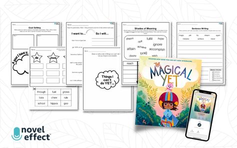 The Magical Yet Activities for K-3 - Novel Effect The Magical Yet Activities, The Magical Yet Book Activities, Magical Yet Activities, The Magical Yet, Shades Of Meaning, Sentence Writing, Board Ideas, Third Grade, Goal Setting