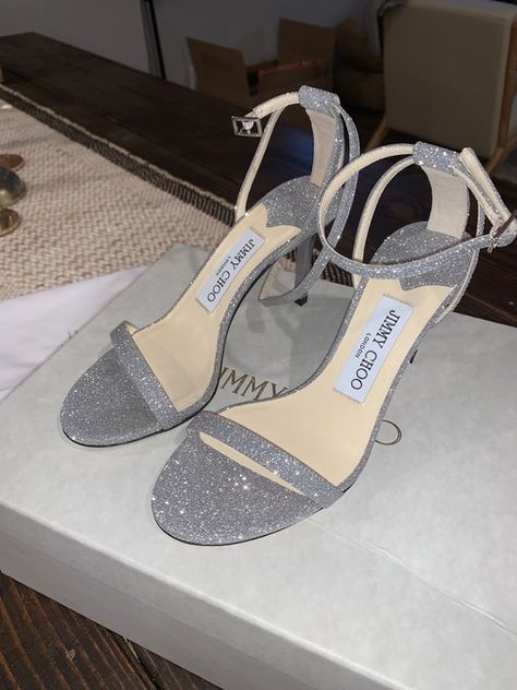 New & Preowned Wedding Items - Tradesy (Page 18) Chimmy Choo, Silver Stiletto Heels, Heels Jimmy Choo, Silver Wedding Shoes, Jimmy Choo Boots, Jimmy Choo Gold, Jimmy Choo Pumps, Sparkle Heels, Heels Silver