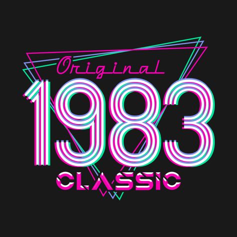 1983 Tshirt Ideas, Cabo Outfits, Born In 1983, Retro Night, 90’s Nostalgia, Disco Costume, 33rd Birthday, Vbs 2024, Abstract Graphic Design