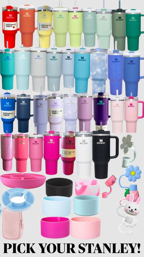 Preppy Stanley, Stanley Products, Trendy Water Bottles, Diy Lip Gloss, Dream Vision Board, Cute Water Bottles, Diy Lips, Stylish Summer Outfits, Drawing Anime Clothes