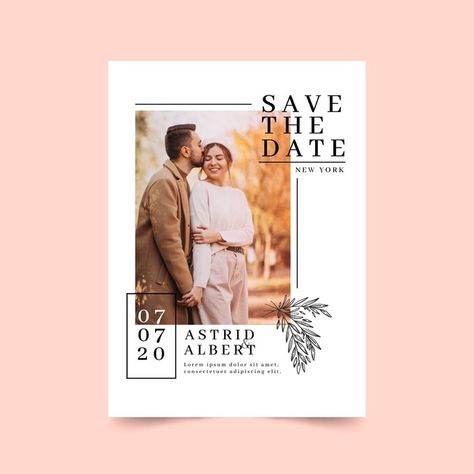 Wedding Card With Photo, Wedding Invitation With Photo, Wedding Invitations Digital, Save The Date Pictures, Wedding Album Layout, Invitation With Photo, Photo Album Design, Wedding Album Design, Save The Date Designs