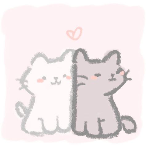 Images Kawaii, Cat Doodle, Love Doodles, Cute Doodle Art, Mini Drawings, Cute Little Drawings, Cute Texts, Love Drawings, Cat Drawing