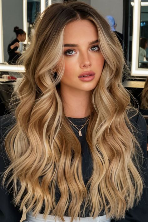 Fall Blonde Hair Color Cool Tones, Warm Blonde With Shadow Roots, Blonde With Shadow Roots, Highlights 2024, Carmel Blonde, Fall Hair Highlights, Fall Blonde Hair Color, Lowlights Blonde, Fall Blonde Hair