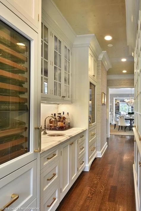 Kitchen With Large Pantry, Butlers Hallway, Walk In Pantry With Desk, Butler Pantry Behind Kitchen, Kitchen With Scullery Behind, Butlers Pantry Behind Kitchen Wall, Galley Butlers Pantry, Narrow Butlers Pantry, Large Butlers Pantry