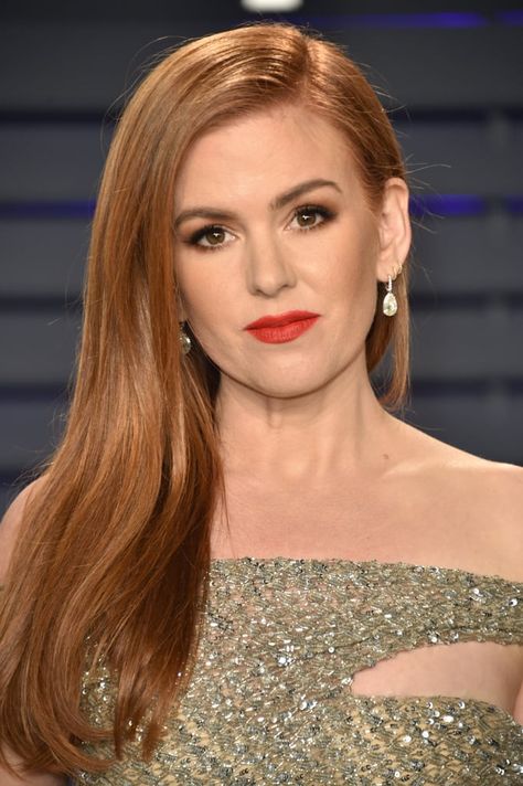 Isla Fisher at the 2019 Vanity Fair Oscars Party Isla Fisher Red Hair, Isla Fisher Hair, The Oscars 2023, Red Haired Actresses, Oscars 2023, Strawberry Blonde Hair Color, Isla Fisher, Fabulous Hair, Strawberry Blonde Hair