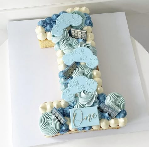 Birthday Cake Number One, 1 Shape Birthday Cake, First Birthday Cake Number 1, 1 Shape Cake 1st Birthdays, 1st Birthday Cake Number 1, 1st Birthday Number Cake, Number 1 Cake Design For Boy, Number Cake For Baby Boy, Number Cakes For Boys