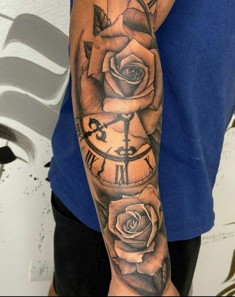 Forearm Tattoo Men Sleeve, Tattoo Men Sleeve, Family Sleeve Tattoo, Phoenix Tattoo For Men, Memorial Tattoo Ideas, Medium Tattoos, Outer Forearm Tattoo, Christian Sleeve Tattoo, Typography Tattoo