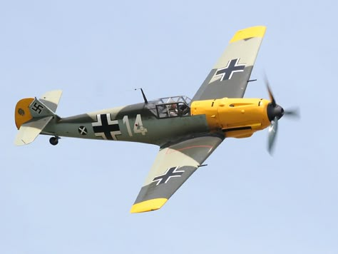 German Bf-109 Banking Ww2 Fighter Planes, Wwii Fighter Planes, Wwii Airplane, Messerschmitt Bf 109, Wwii Fighters, Bf 109, Wwii Plane, Ww2 Planes, Battle Of Britain