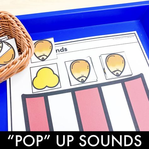 Popping Sounds Phonemic Awareness Activity for Manipulating Sounds Phoneme Substitution, Segmenting Words, Middle Sounds, Word Map, Phonemic Awareness Activities, Activities For Kindergarten, Activities For Preschool, Beginning Sound, Phonological Awareness