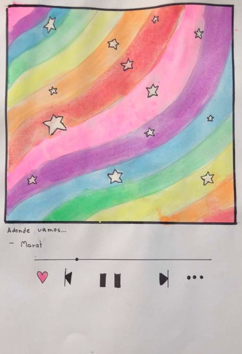 #polaroid #aesthetic #dibujos #arte #manualidades #arcoiris #musica Dibujos Astetics Faciles, Dibujos Sencillos Aesthetic, Rainbow Drawing, Victoria's Secret Perfume, Arte Aesthetic, Taekwondo, Sketch Book, Hello Kitty, Drawings