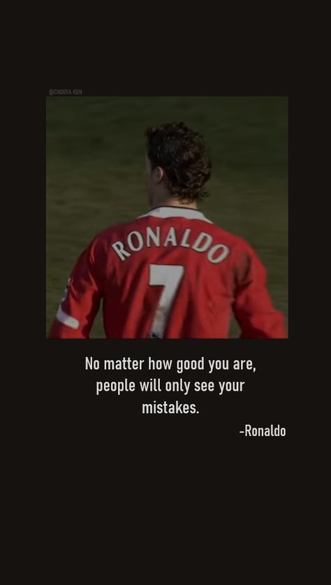 ˡᶦᵏᵉ ᶜᵒᵐᵐᵉⁿᵗ ˢᵃᵛᵉ ˢʰᵃʳᵉ Cristiano Ronaldo Quotes Wallpapers, Ronaldo Motivational Quotes, Cr7 Quotes, Ronaldo Motivation, Law Student Quotes, Ronaldo Quotes, Athlete Quotes, Funny Soccer Videos, Bad Attitude Quotes