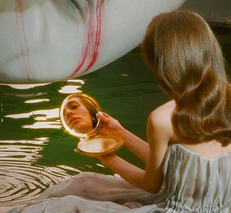 Petra Collins, The Mirror, A Woman, Mirror, Water, Photography, On Instagram, Instagram, Art