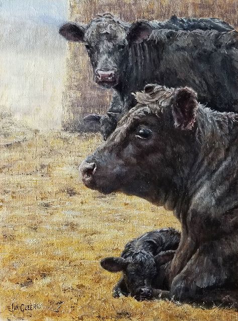 Red Angus Cows, Angus Cow Painting, Black Angus Painting, Black Angus Cows, Aberdeen Angus Cattle, Black Angus Cattle Pictures, Bull Artwork, Black Angus Cow Painting, Angus Cow