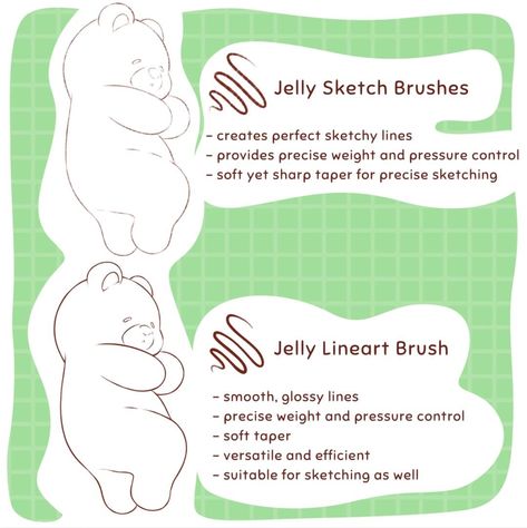 Free Jelly Style Brushes for Procreate - LIBRIUM Procreate Brushes Free Lineart, Procreate Brushes Free Download, Procreate Downloads, Procreate Brushes Download, Free Procreate Brushes, Brush Codes, Procreate Ipad Tutorials, Shading Brush, Skin Paint