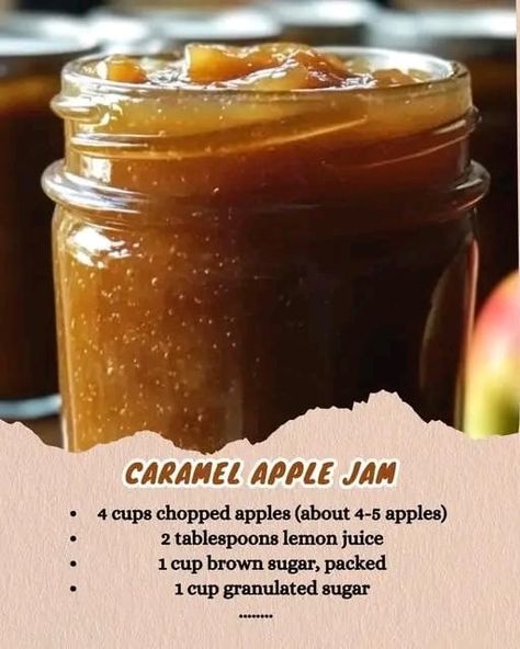 The Pioneer Woman Ree Drummond ❤️ '' Recipes'' | Caramel Apple Jam | Facebook Caramel Apple Jam Recipe, Caramel Apple Jam, Apple Jam Recipe, Shortbread Bites, Canning Apples, Ree Drummond Recipes, Pioneer Woman Ree Drummond, Apple Jelly, Apple Jam