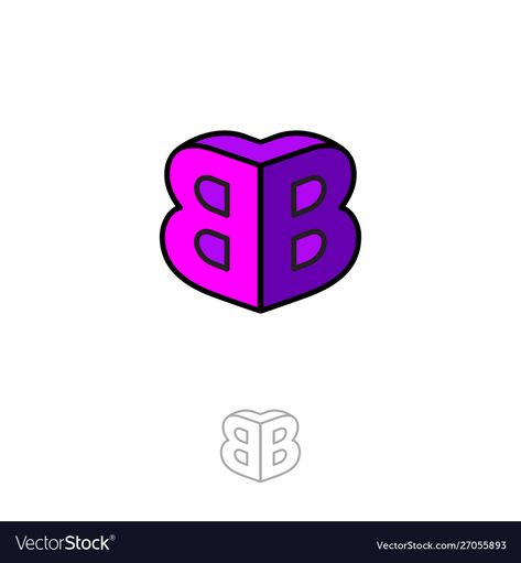 Double B Logo, Building Vector, Bb Logo, B Logo, 3 Logo, Double B, Bold Logo, Typography Inspiration, Art Logo