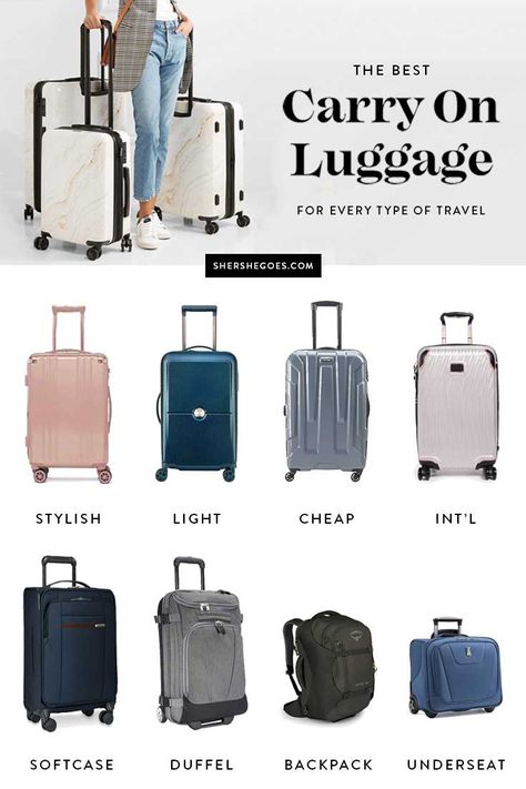 The Best Carry-On Luggage 2019 - As Tested By A Frequent Flier! Best Carry On Luggage For Women, Best Carry On Bag For Women, Best Luggage For Travel, Business Travel Outfits, Travel Outfit Spring, Best Travel Luggage, Samsonite Luggage, Taylor Schilling, Packing Guide