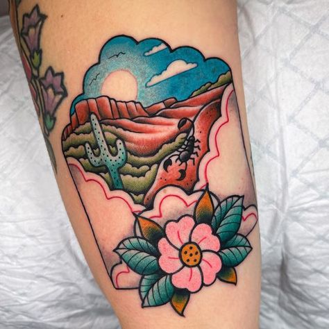 Envelope Tattoo, Desert Tattoo, Scene Tattoo, Melbourne Tattoo, Cowboy Tattoos, Cactus Tattoo, Western Tattoos, Wicked Tattoos, D Tattoo