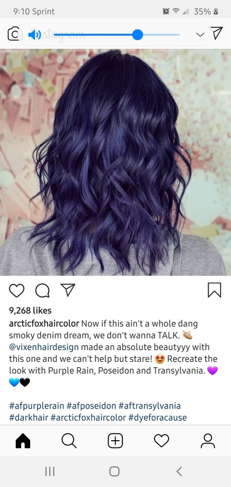 Dark Indigo Hair, Latino Girl, Indigo Hair, Navy Hair, Magenta Hair, Hair Help, Hair Techniques, Hair Color Purple, Hair Dye Colors