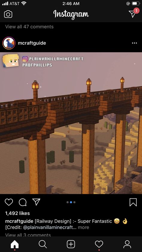 Minecraft Viaduct, Minecraft Rail System, Minecraft Railway Ideas Underground, Minecraft Rail Station, Minecraft Bridge Ideas Long Distance, Railroad Minecraft, Minecraft Minecart Station, Minecart Station, Minecraft Roads Design