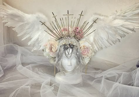 Angel Outfit, Headpiece Jewelry, Magical Jewelry, Fantasy Jewelry, Fantasy Clothing, Character Outfits, Art Reference Photos, Costume Design, Headdress