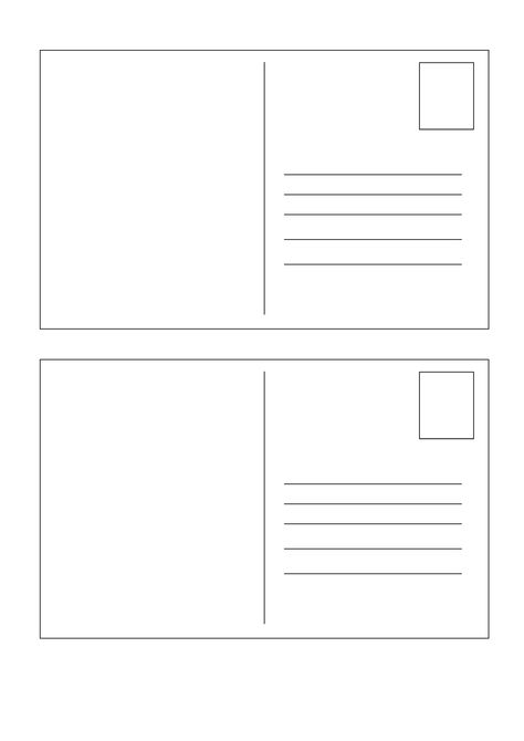 Blank Postcard, Postcard Template Free, Postcard Layout, Printable Postcards, Free Postcards, Postcard Template, Card Templates Free, Postcard Printing, Envelope Template