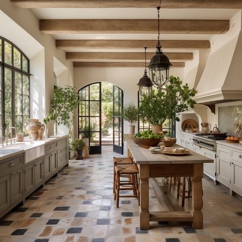 Mediterranean Home, Spanish House, Mediterranean Homes, Modern Farmhouse Kitchens, Dream House Interior, Dream House Decor, Kitchen Style, House Inspo, Dream Home Design