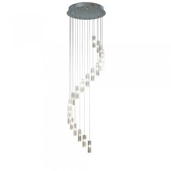 The Lighting Book GALILEO large long drop 20 light crystal spiral pendant 3m - can we find one that is 5m? Hall Lighting, Cluster Pendant Lighting, Cluster Lights, Dar Lighting, Single Pendant Lighting, Beautiful Lighting, Cluster Pendant, Unique Lamps, Luxury Lighting