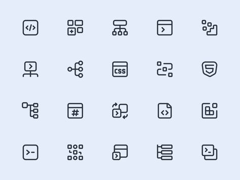 Myicons — Programming, Data line icons by Myicons✨ Program Icon, Data Icon, Create Icon, Design Apps, Small Icons, Element Symbols, Brand Icon, Business Products, Custom Icons