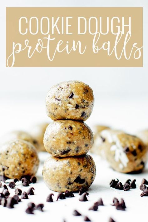 Protein Balls For Kids, Cookie Dough Protein Balls, Protein Powder For Kids, Protein Energy Bites, Cookie Dough Protein, Protein Ideas, Healthy Protein Snacks, Peanut Butter Oatmeal, Protein Balls