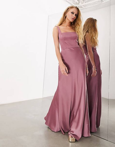 Brown Skin Foundation, Bobbi Brown Skin Foundation, Blush Trend, Square Neck Maxi Dress, Bridesmaid Satin, Sage Bridesmaid Dresses, Sage Green Bridesmaid Dress, Halter Neck Maxi Dress, Skin Foundation