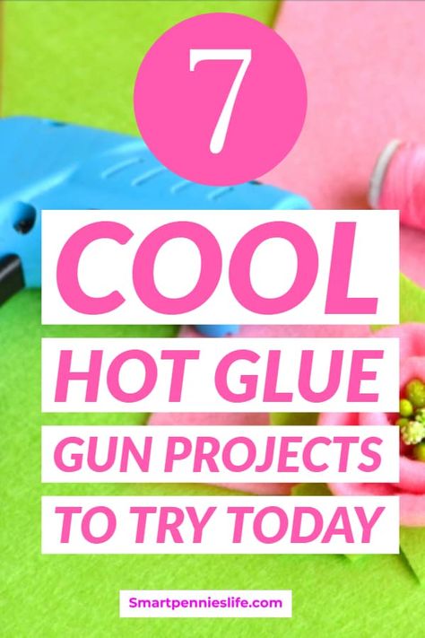 7 Best hot glue gun projects that you can try today. You don't need to be great at DIY as these hacks  are really easy. Try some of these things to do with a hot glue gun that you could even sell. #gluegun #crafts #diy Crafts Hot Glue, Hot Glue Ideas, Simple Hand Lettering, Crafts With Hot Glue, Hot Glue Art, Craft Hacks, Glue Stick Crafts, Diy Glue, Unique Magnets