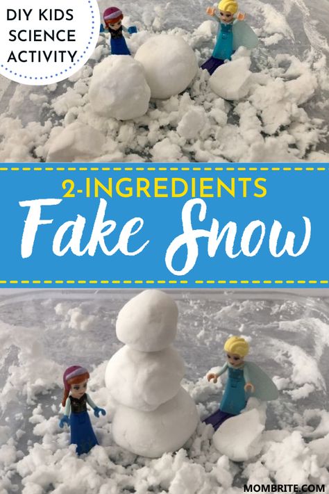 Make Fake Snow, Preschool January, Fun Experiments For Kids, Homeschooling Activities, Fun Experiments, Stem Activities Preschool, Frozen Crafts, Kitchen Science, Ice Castle