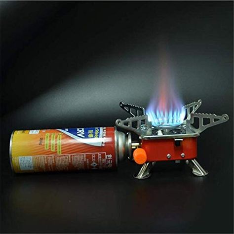 clefairy Gas Stove Mini Portable Square-Shaped Gas Butane Burner Camping Stove travelling Stainless Steel Cooking Stove Folding Furnace Stove with Storage Bag Portable Gas Stove, Camping Gas Stove, Mini Stove, Auto Camping, Small Stove, Stove Burner, Ultralight Camping, Portable Stove, Camping Gas