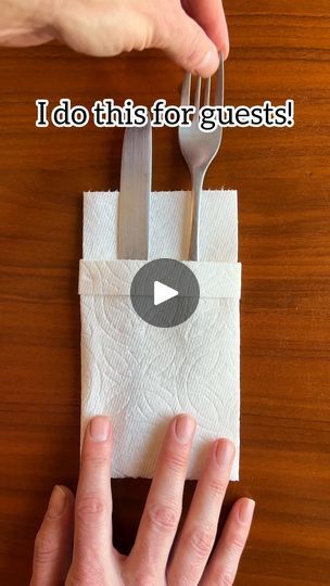 2.7M views · 35K reactions | I do this for guests! ❤️ | I do this for guests! ❤️

Simple trick for company! #hosting #party #TableScape #tipsandtricks #lifehacks | By Jeff & LaurenFacebook How To Fold Dinner Napkins Simple, Knife And Fork Table Setting, How To Fold A Paper Napkin With Utensils, Cutlery Wrapped In Napkin Diy, Wrapping Plastic Silverware In Napkins, How To Place Fork And Knife After Eating, Paper Napkin Folding Ideas With Utensils, How To Fold Paper Napkins, Table Napkin Folding With Spoon And Fork